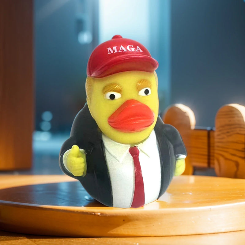 Trump Rubber Duck Squeak Bath Duck Trump Merchandise Rubber Duckies Bathtub Toys for Kids Gift Birthdays Baby Showers Bath Time