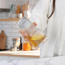 20oz Glass Cold Cup with 2-in-1 Straw Lid, Resists Lipstick Transfer, Dishwasher Safe, Great for Iced Tea and Cold Brew