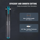 SucceBuy Manual Tile Cutter Laser Positioning Single Rails W/ Supporting Feet Professional Push Knife for Cutting Ceramic