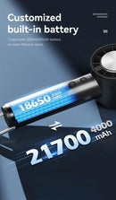 Small Fan Refrigeration Air Conditioner Portable Silent High-speed Led Display High Wind Power USB Charging Fan Handheld