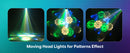 U'King 1/2/4Pcs 30W Mini Magic Ball Moving Head Lights With Remote Beam&Pattern GRWYC LED Stage Lights For Home Party Music Live