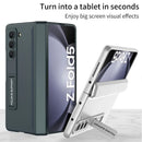 GKK Magnetic Hinge Tempered Glass Case Cover For Samsung Galaxy Z Fold 5 4 3 5G Case 360 full Protection Stand Case For Fold2