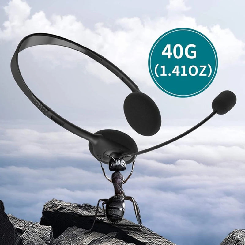 Noise Cancelling Headphones PC Gaming With Microphone USB Wired Computer Headset Headset Wired for Computer/Mac/Laptop Office