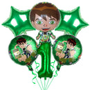 Ben-10 Party Decoration Balloon Cartoon Huge Boy Round 18 inch Balloon Birthday Party Supplies Kids Favor Baby Shower Gift