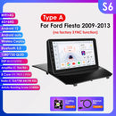 Hizpo Smart Car Systems Radio for Ford Fiesta MK7 2009-2017 Car Multimedia GPS 2din Autoradio Wireless CarPlay Android Auto WIFI