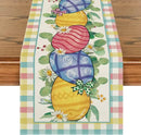 2024 Easter Rabbit Table Runner Linen Bunny Dining Table Cloth Placemat Spring Holiday Happy Easter Decoration For Home Kitchen