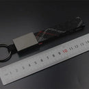 Alloy Car Keychain Woven Fabric Key Anti Loss Rope For VW Polo Golf GTI Keyring