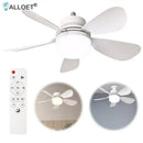 Silent Ceiling Fan with LED Light Remote Control Electric Cordless Fan Universal Dimming Fan for Dining Room Bedroom Living Room
