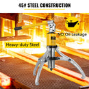 SucceBuy 15T Hydraulic Gear Puller Adjustable 3 Jaws Wheel Bearing Puller Separator Drawing Machine Wheel Bearing Removal Tool