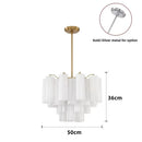 The Amber Orbit | Tiered Glass Chandelier with E14 Sockets