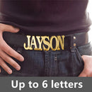 Customized Name Oval Belt Buckle for Men Women Vintage Jewelry Father's Day Gift Stainless Steel Letters Belt Buckle Best Man