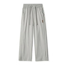 High Quality Summer Thin Men's Straight Tube Loose Ice Silk Wide Leg Casual Pants Breathable Jogging Fitness Baggy Casual Pants