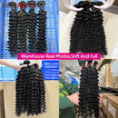 26 28 30Inch Deep Wave Human Hair Bundles 100% Raw Human Hair Bundles Deep Wave Bundles For Women Hair Extensions Top Quality