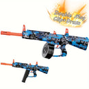 Gel Ball Blaster With Big Drum, Manual & Automatic Burst Dual Mode With Linked Effects, More powerful,For Shooting Team Game
