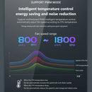 COOLMOON Chassis Cooler Radiator 4Pin PWM Silent PC Case Cooling Fan 120mm 5V 3Pin ARGB Aura Sync Computer Cooler