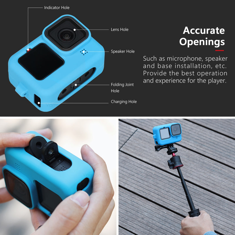 for Gopro Hero 11 10 Black Soft Silicone Case for Go pro Hero 10 9 Silicone Protective Full Cover Shell Camera Accessorie VP662