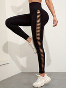 1/3 PCS Women Tie Dye Hollow out Yoga Pant Seamless Sports Gym Workout Leggings, Stretchy High Waist, Women's Activewear