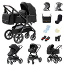 Kinderwagen 3 in 1, vierrädriger Kinderwagen, 2 in 1 Babyauto, leichte Kinderwagen, Multifunktionskinderwagen, Kinderwagen, Poussette