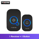Fuers M557 Türklingel Wasserdichte drahtlose Funkklingel für Zuhause Intelligente 32 Melodien Smart Türklingel Alarm mit Batterie