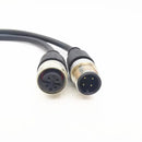 M12-Anschluss Kugelbuchsenseite Stecker 5m Kabelstecker Stecker auf Buchse 4P 5P 8-polig PVC-Leitung A-Typ Winkel & gerade