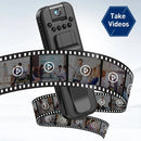 HD 1080P Miniature Camcorder Small Body Camera Police Body Cam with Back Clip Infrared Night Vision Video Surveillance Camcorder