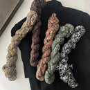 Spring and Summer New Thin Breathable Cotton Linen Touch Scarf Women's Artistic Sunscreen Shawl Versatile Japanese Floral