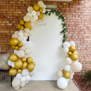 White Sand Gold Balloons Garland Arch Kit Latex Balloon Globos Birthday Party Decoration Wedding Party Kid Baby Shower Supplies