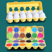 Eggs Screws 3D Puzzle Montessori Learning Education Math Toys Kids Shape Match Smart Game For Children Educational Easter Gifts