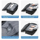 Vacuum Compression Backpack with Vacuum Pump Expandable Travel Backpack for Men Women Airline Approved Business Bag 60L
