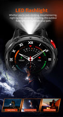 2026 New T-REX3 Outdoor Smart Watch Men 1100mAh Large Battery Bluetooth Call Compass 1.7-inch LED Flashlight Waterproof Watches