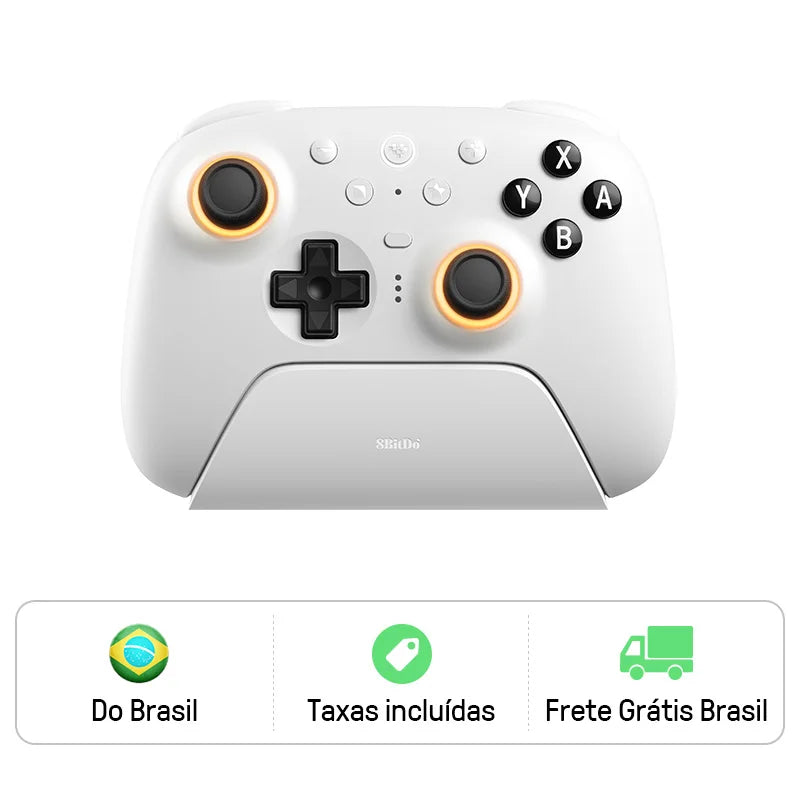 8BitDo Ultimate 2 Bluetooth Gaming Controller for Switch 2,1& Windows PC with TMR Joysticks, Switchable Triggers, Motion Control