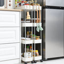 Mobile Storage Shelf Interspace Gap Shelf Kitchen Storage Shelf Bathroom Storage Rack Fridge Side Seam Finishing Rack
