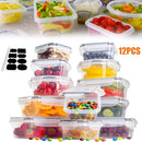 The Fresh Keep | 12-Piece Sealed Refrigerator Storage Box Set