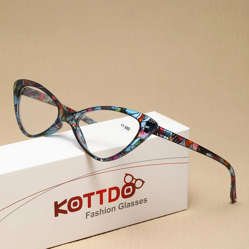 Fashion Women Cat Eye Reading glasses Men Presbyopic Anti blue light Eyewear Reading Eyeglasses