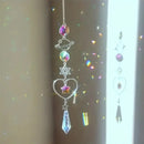 1 Pc Galaxy Star Moon Crystal Wind Chime Pendant for Home Decor Outdoor Garden Suncatcher Holiday Party Supplies