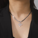 Skyrim Frauen Hexenknoten Halskette Edelstahl Goldfarbe Schlangenkette Choker Amulett Wicca Hexerei Keltenknoten Schmuck Geschenk