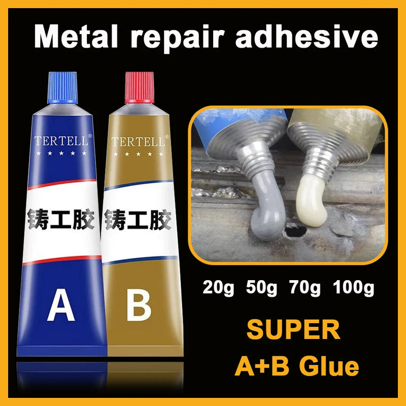 Metal Repair Adhesive Industrial High Strength Bonding Sealant Weld Seam Metal Extrusion Repair Agent Strong Casting AB Glue