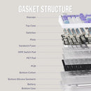 AJAZZ AK980 Mechanical Gaming keyboard, 2.9cm TFT Screen, Volume Knob, 98-Key Gasket Structure, RGB Lighting, Hot-Swappable PR4