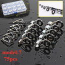 Sougayilang 50pcs/box Top Fishing Rod Rings Multi-size Ceramic Stainless Steel Fishing Rods Guide Ring Set Eye Rod Accessories