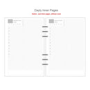 Diary 2025 Classic 6 Holes Binder Notebook Inner Paper Core/refilling Inner Papers:line,grid,dots,list,daily Weekly Monthly Plan
