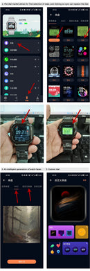 Miltary Smart Watch 2025 Men's Steel Watch Aiweile AW39 Fitness Tracker Sport Business Bluetooth Call Copy Design High Quality
