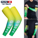 1Pair Sports Cooling Cycling Arm Sleeves Anti-UV Protection Elastic Arm Cover for Driving Running Basketball Football Golf