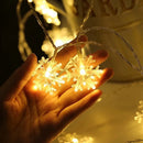 Snowflake Star Ball LED String Lights Fairy Lights Usb/Battery-operated Street Garland Lamp New Year Christmas Tree Decorations