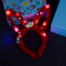 LED 14 Lamp Long Rabbit Ear Headband  Flashing Colorful String Lamp Luminous Hairband Birthday Party Christmas Easter Headband