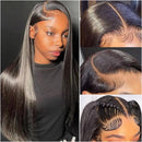 220 Density Straight 13x6 HD Lace Frontal Wig Brazilian Pre Plucked 13x4 Lace Front Human Hair Wigs for Women 360 Full Lace Wigs