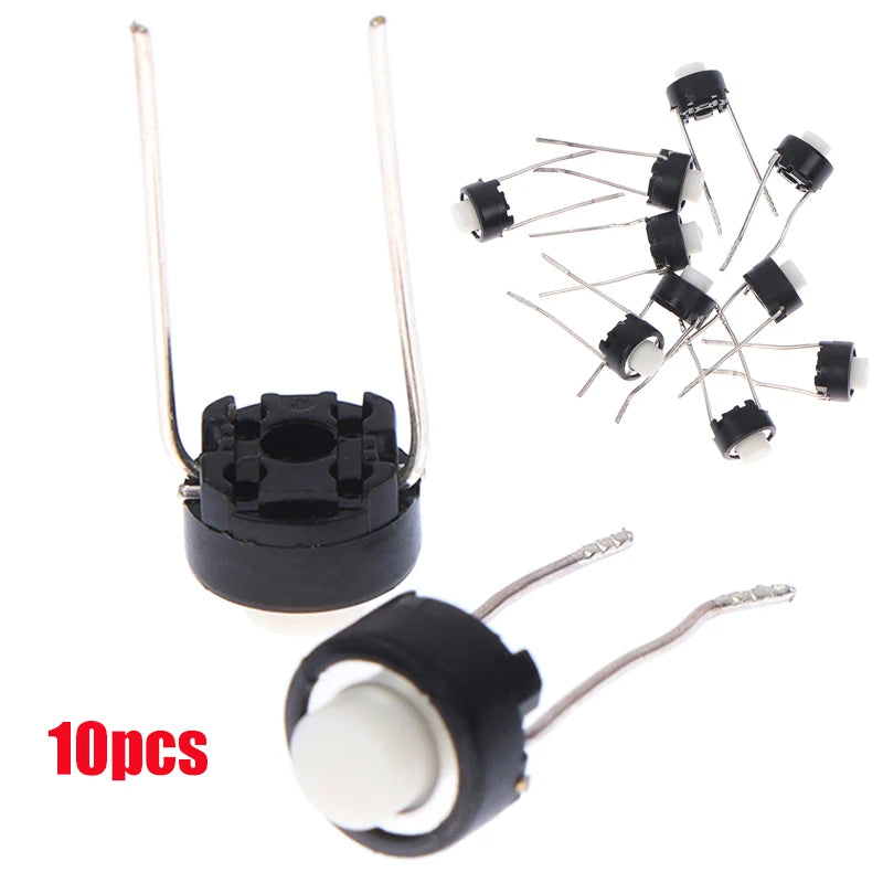 10pcs Mini Micro Momentary Tactile Push Button Switch 4 Pin ON/OFF Keys Button DIP 6x6x5mm Micro Switch Accessories