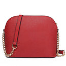 European and American Fashion New Women's Bag Cross Pattern PU Leather Women's One Shoulder Crossbody Bag Chain Shell Bag