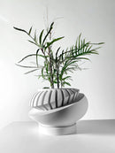 Modern Minimalist 3D Printed Plant Pot – Biodegradable Flower Planter for Home Decor, Eco-Friendly Sustainable Gift (Luxar)