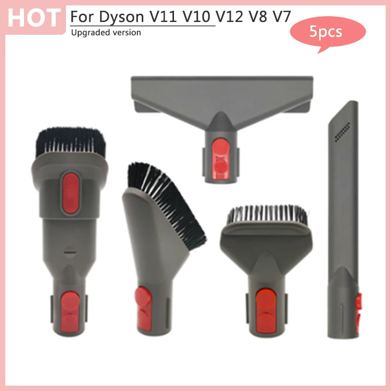 For Dyson V11 V10 V12 V8 V7 V15 Replacement Brushes Nozzle Accessories Tool Kit Vacuum Cleaner Spare Parts Long Bristle Brush