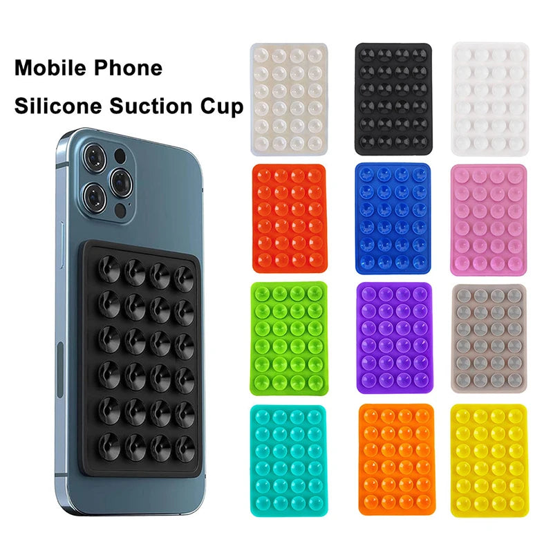 Multifunction Silicone Suction Pad For Mobile Phone Fixture Suction Cup Backed Adhesive Silicone Rubber Sucker Pad For Fixed Pad